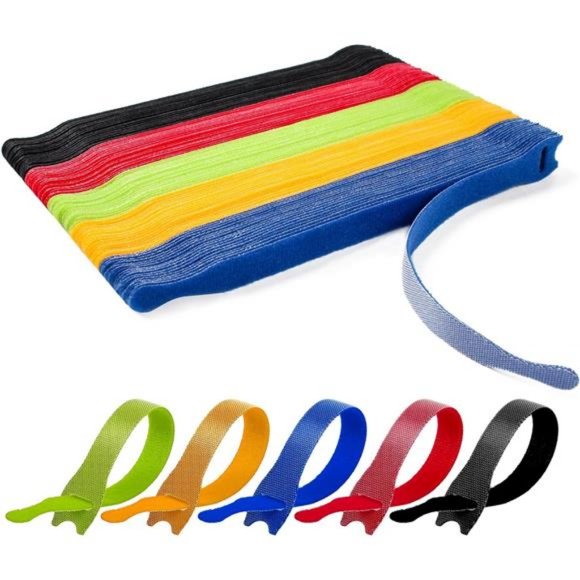 110PCS Cord Organizer 8 × 1/2" Reusable Cable Ties with Hook and Loop - Picture 1 of 8